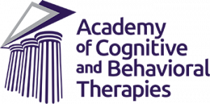PCA NWA mental health services - Logo for the Academy of Cognitive and Behavioral Therapies featuring stylized columns and text, reflecting the organization's commitment to psychology.