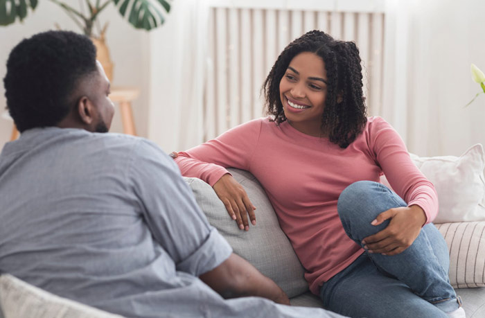 black couple happy after couples counseling helped them in NWA