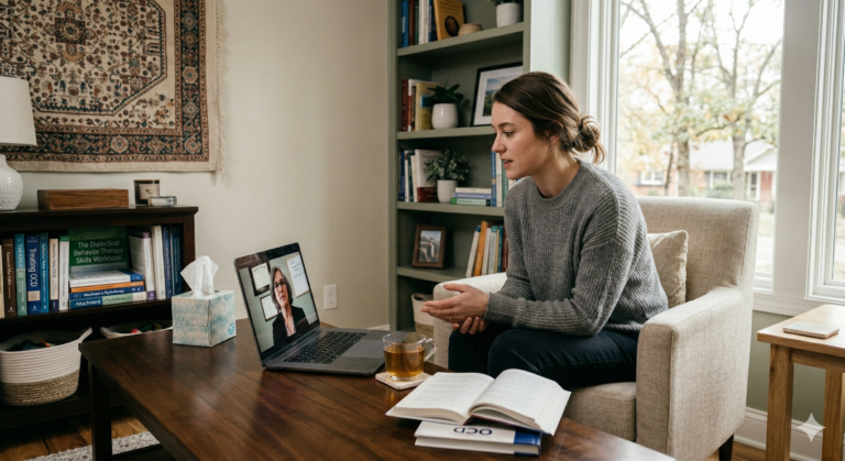 OCD telehealth appointment with local NWA therapist