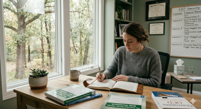 woman writing in a journal